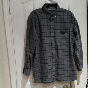 Daniel Cremieux Gray Casual Button Down Shirt Size XL